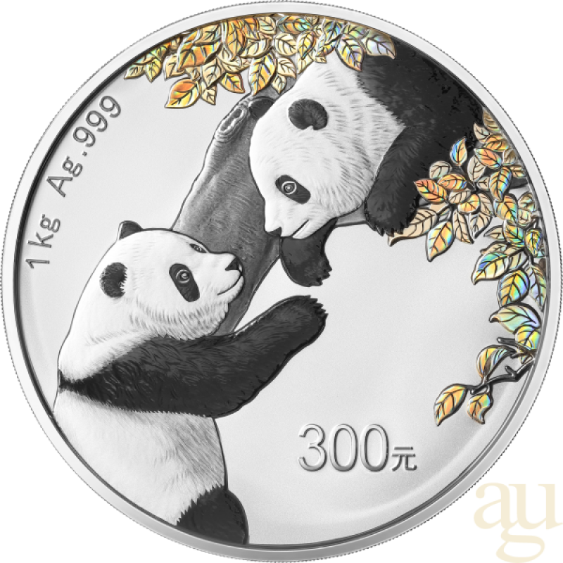 1 Kilogramm Silbermünze China Panda 2023 proof