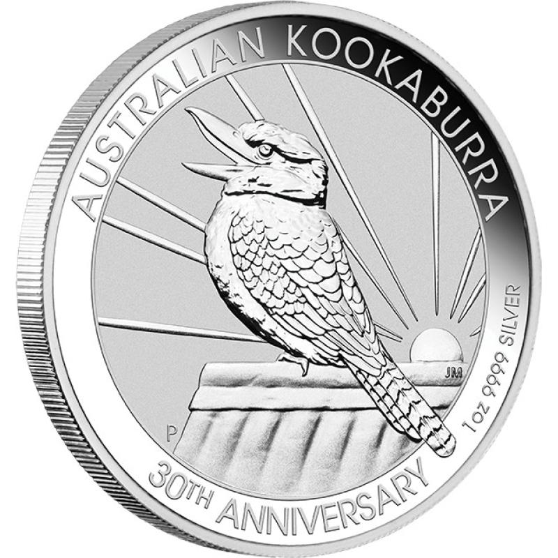 1 unce stříbrná mince Austrálie Kookaburra 2022 - (regelbesteuert)