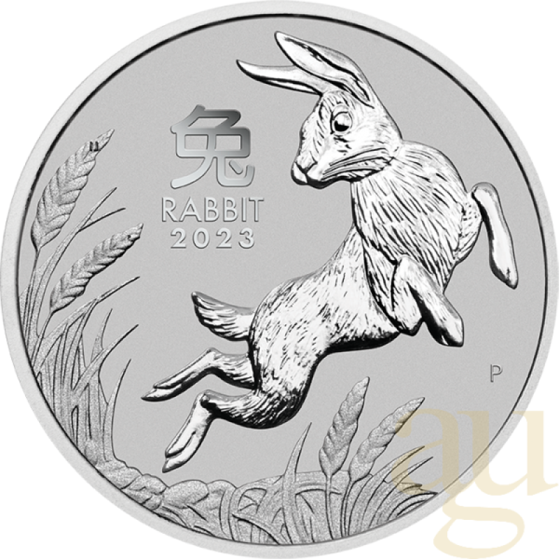 1 Unze Platinmünze Australien Lunar III Hase 2023