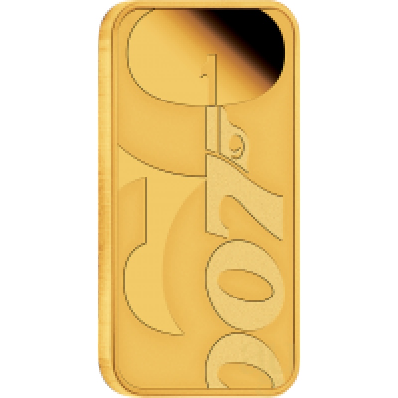 1 Unze Goldmünze Tuvalu Rectangular James Bond 60 Years Anniversary 2022