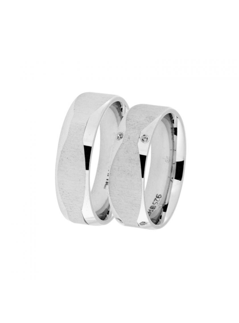 Stříbrný snubní prsten PATTIC AT1361