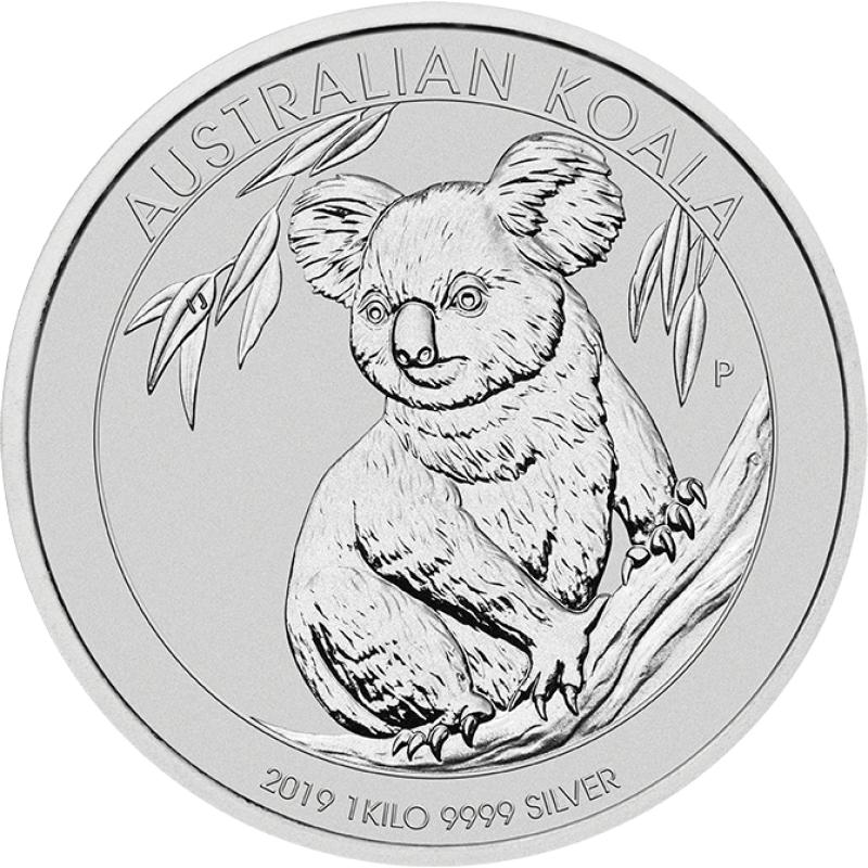 1 kilogram stříbrná mince Austrálie Koala 2019