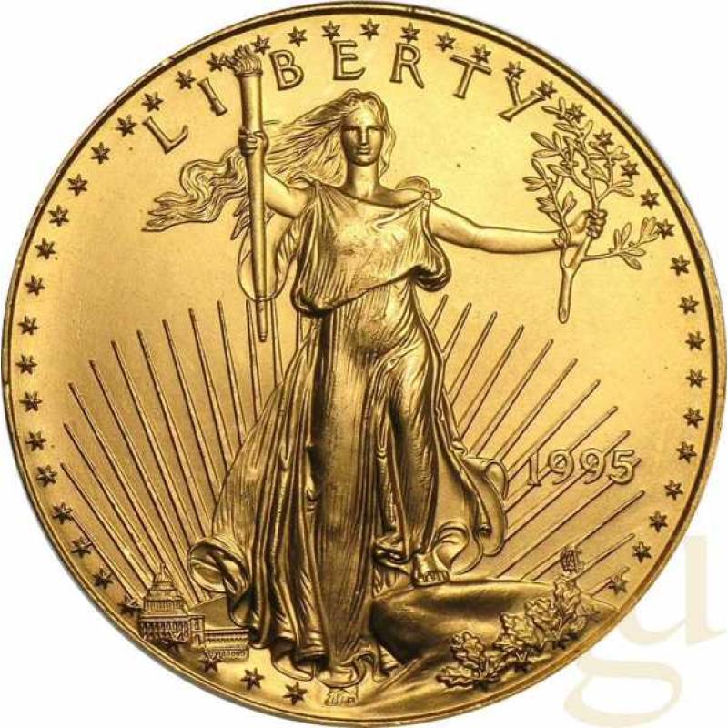 1 Unze Goldmünze American Eagle 1995