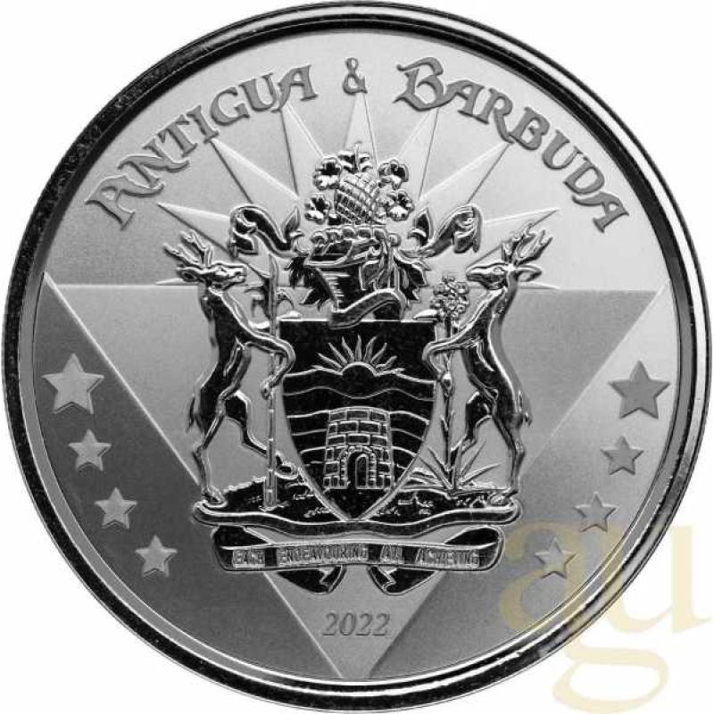 1 Unze Silbermünze EC8 Antigua & Barbuda - Coat of Arms 2022