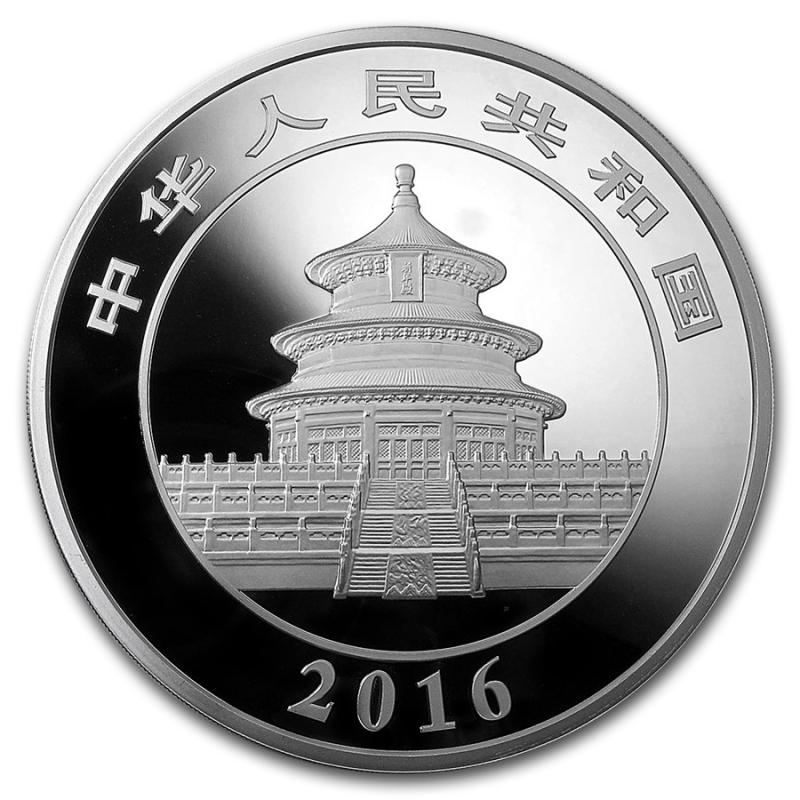 1 kilogram stříbrná mince China Panda 2016 proof