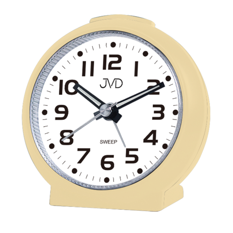 Budík Quartz JVD metal béžová SRP8514.2