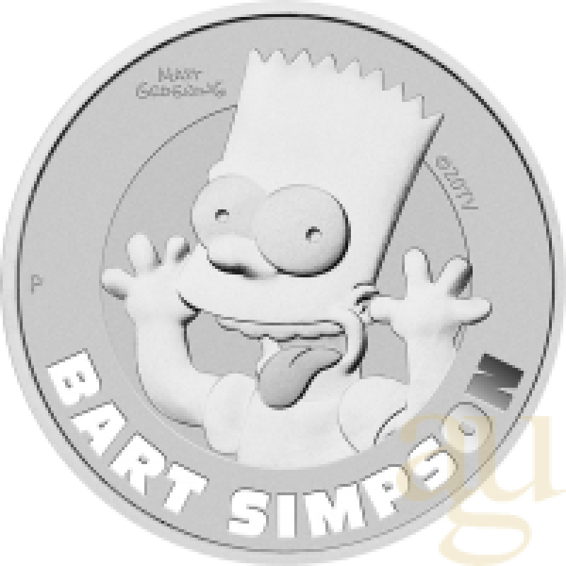 1 Unze Silbermünze Tuvalu Bart Simpson 2022