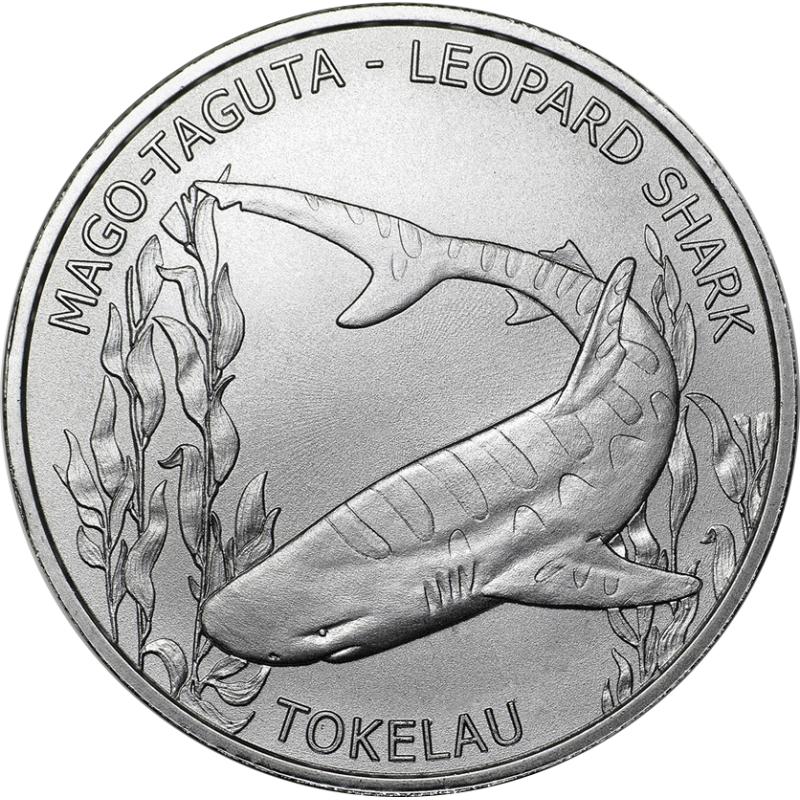 1 unce stříbrná mince Tokelau Leopardenhai 2018