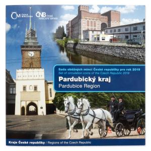 Sada oběžných mincí 2019 Pardubický kraj stand