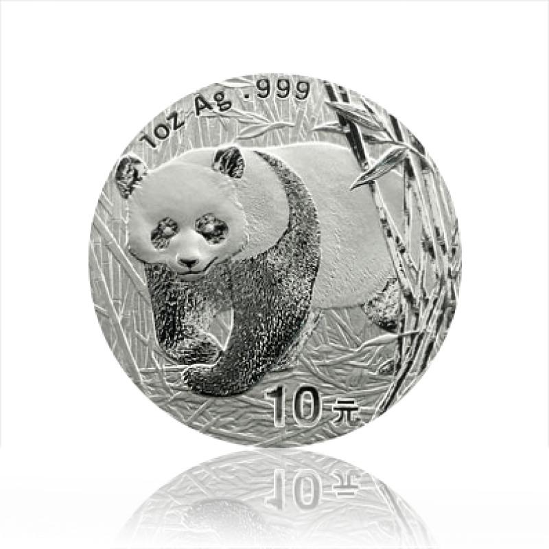 1 unce stříbrná mince China Panda 2002