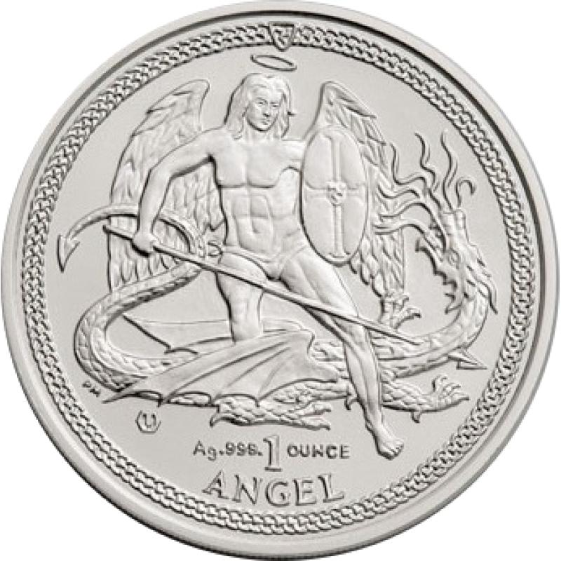 1 unce stříbrná mince Isle of Man Angel 2015