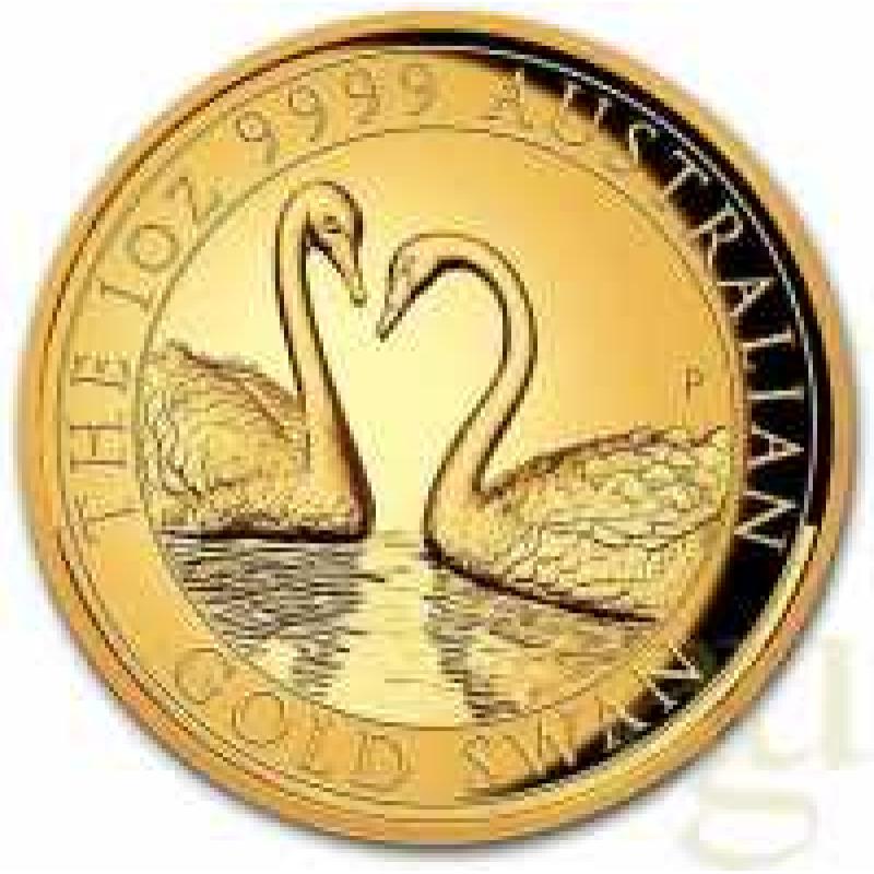 1 Unze Goldmünze Australien Schwan 2022 - High Relief - polierte Platte