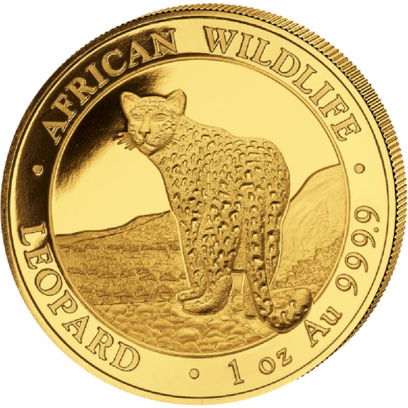 1 unce zlatá mince Somálsko African Wildlife Leopard 2018