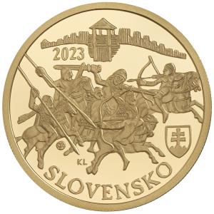 2023-ZPM 100 eur Vznik Samovej ríše 1400.výročie PROOF 10672