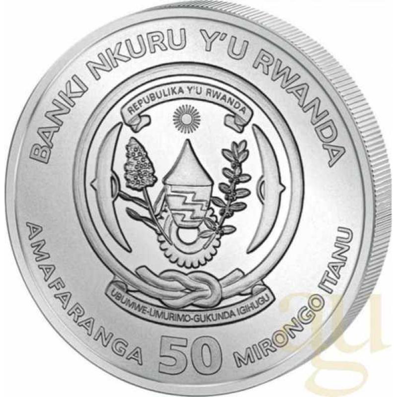 1 Unze Silbermünze Ruanda Nautical Serie - Santa Maria 2017 - polierte Platte