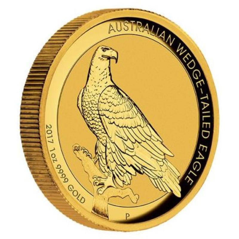 1 unce zlatá mince Austrálie Wedge Tailed Eagle 2017 - High Relief