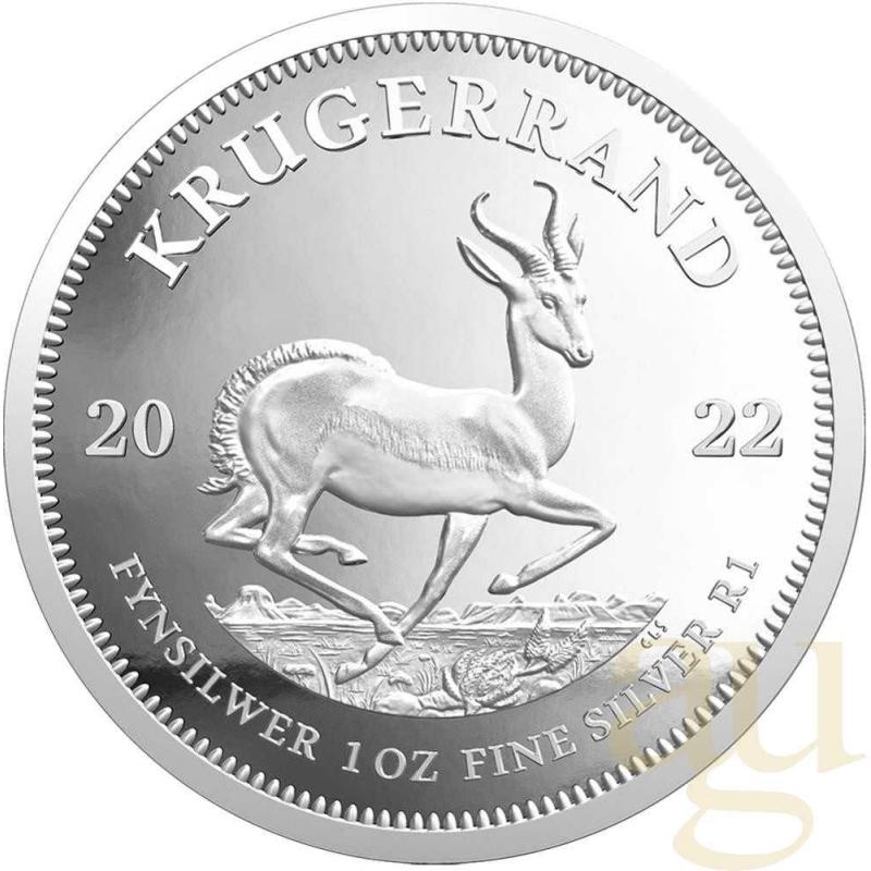 1 unce stříbrná mince Krugerrand 2022