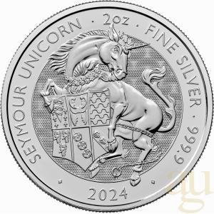 Stříbrná mince 2 oz Tudor Beasts Seymour Unicorn 2024 9406998