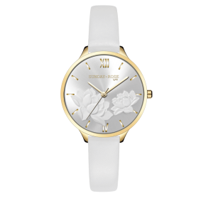 Hodinky JVD SUNDAY ROSE Fashion Pastel White SUN-F15