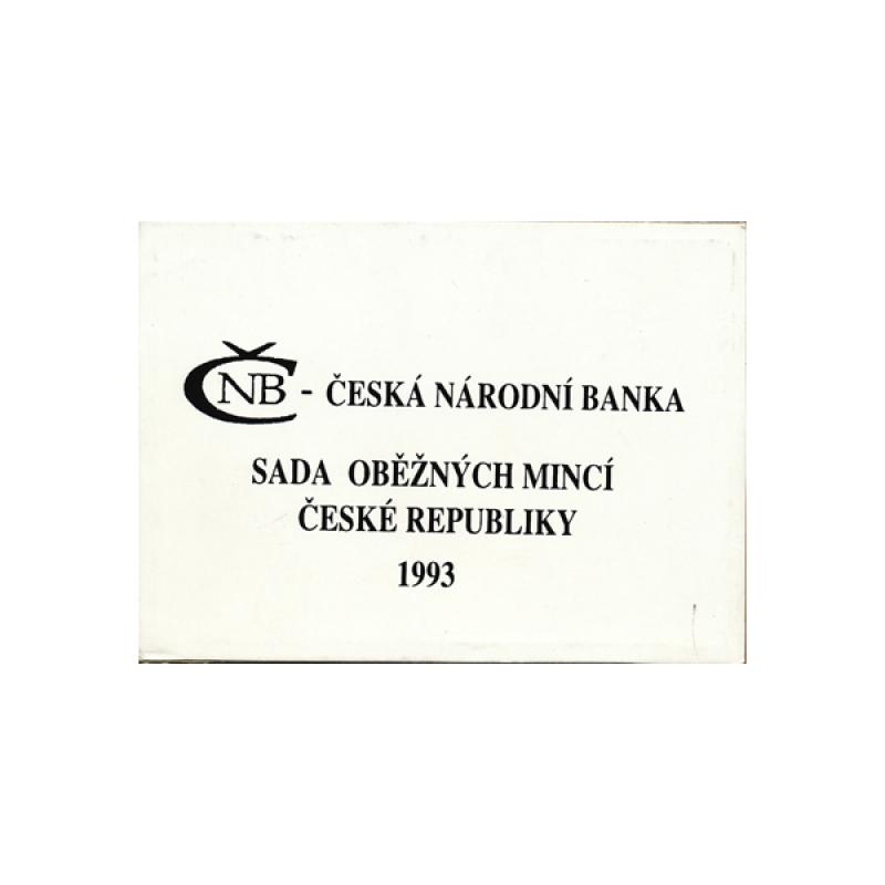 SADA OBĚŽNÝCH MINCÍ ČESKÉ REPUBLIKY 1993 /HM,RCM,BJ/