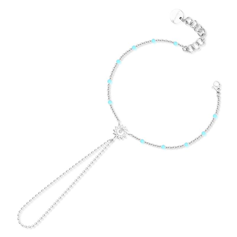 Řetízkový náramek se závěsem na prst Brosway CHANT BAH77