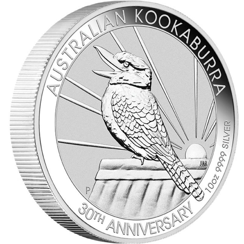 10 uncí stříbrná mince Austrálie Kookaburra 2020