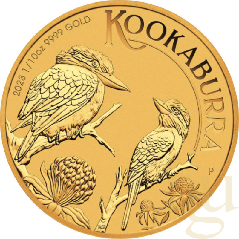 1/10 Unze Goldmünze Australien Kookaburra 2023