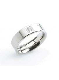 Snubní titanový prsten BOCCIA s diamanty 0101-13