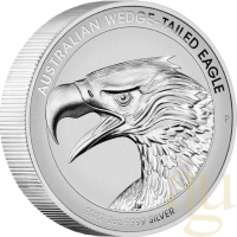 2 Unzen Silbermünze Australien Wedge Tailed Eagle 2022 - Piedfort Reverse Proof High Relief