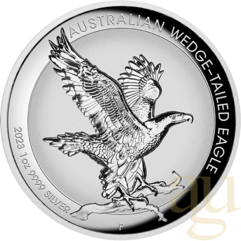 1 Unze Silbermünze Australien Wedge Tailed Eagle 2023 - Incused Coin