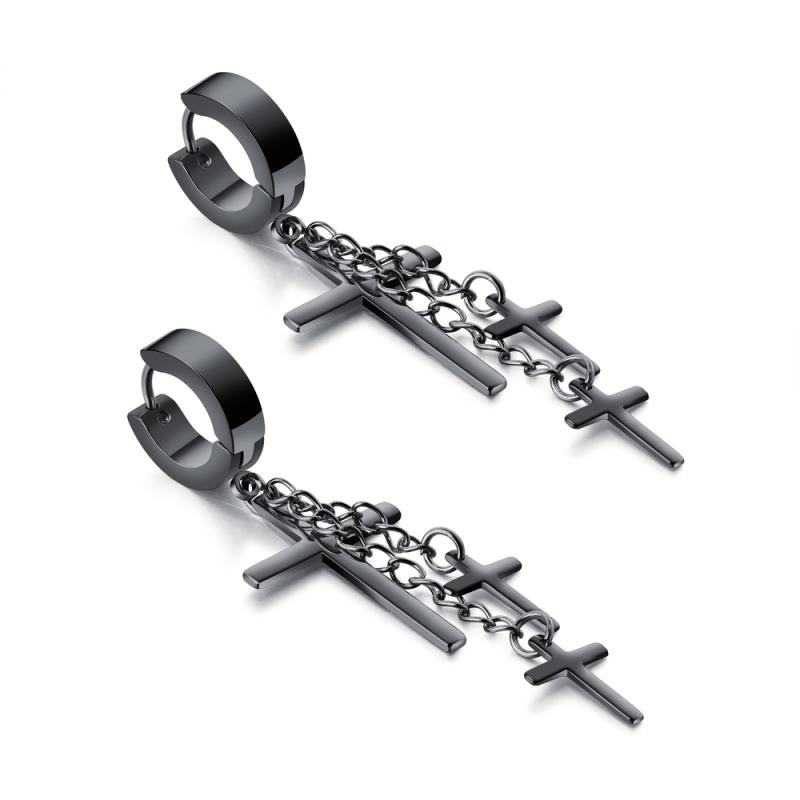 Dámské náušnice JVD Steel SSSE0087XF9BL00