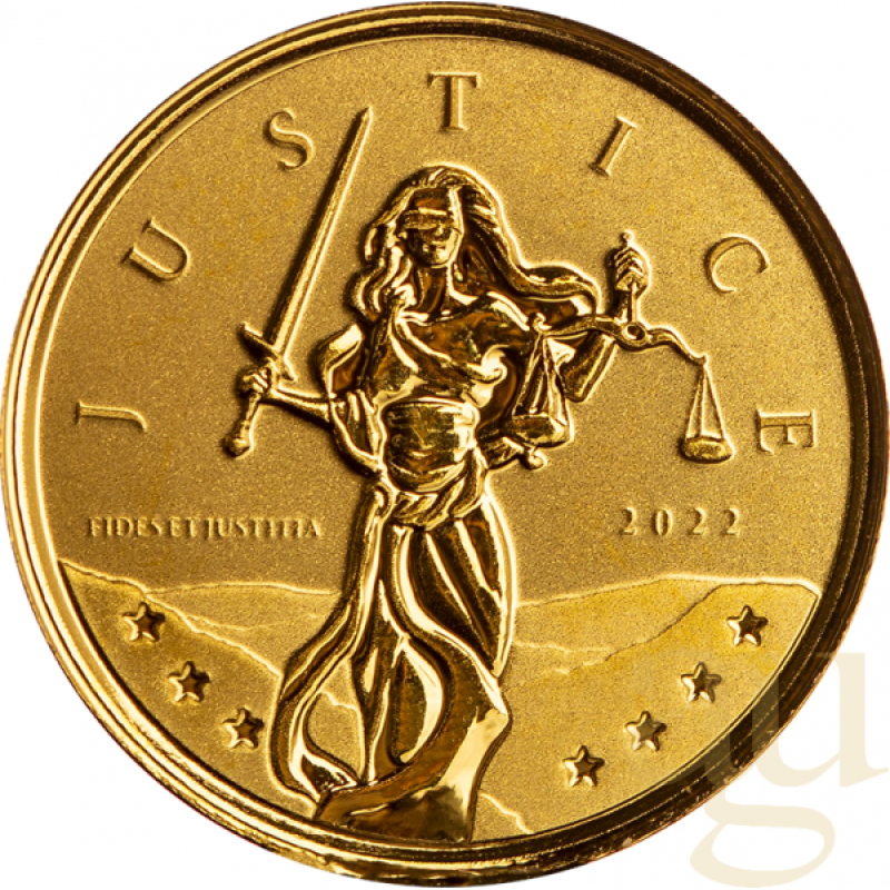 1/10 Unze Goldmünze Gibraltar Lady Justice 2022