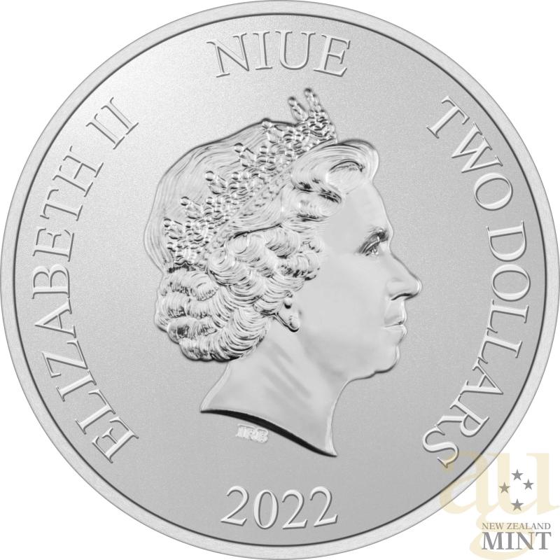 1 unce stříbrná mince Niue Lunar tygr 2022