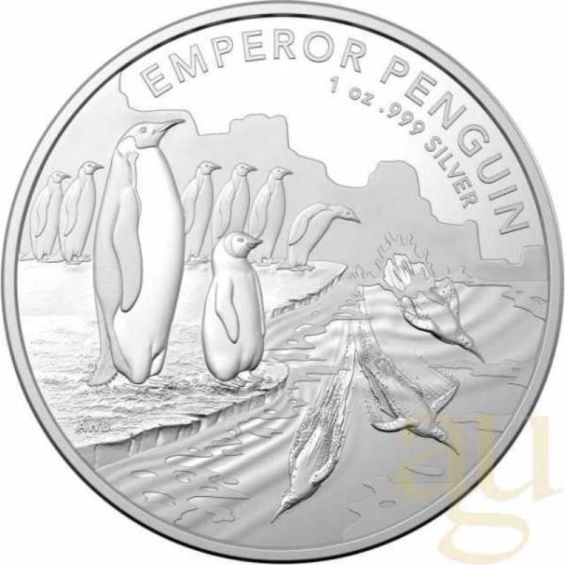 1 Unze Silbermünze Australien Antarctic Territory - Emperor Penguin 2023