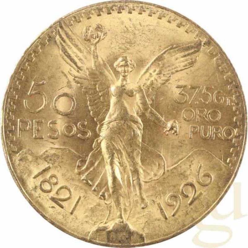 50 Cincuenta Pesos Goldmünze Mexiko Centenario 1926