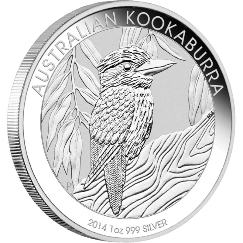 1 unce stříbrná mince Austrálie Kookaburra 2014