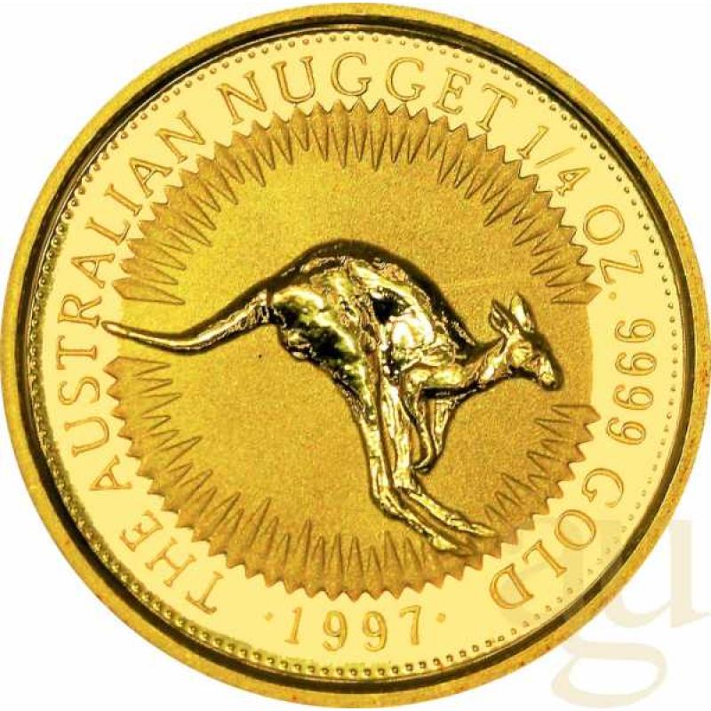 1/4 Unze Goldmünze Australien Känguru 1997