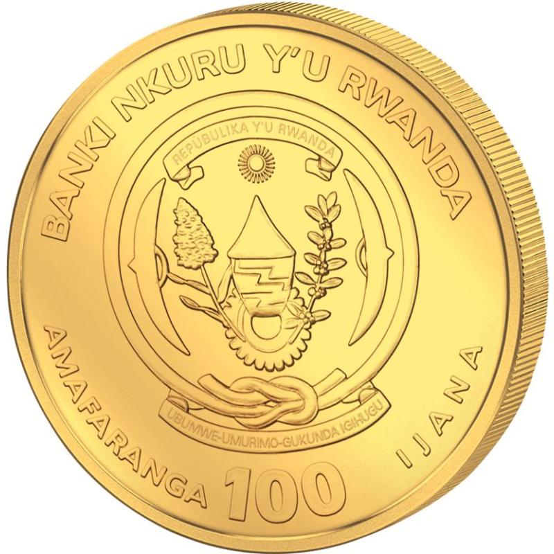 1 unce zlatá mince Rwanda Nautical Serie - 500 Jahre Victoria 2019