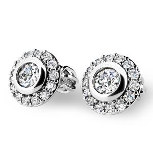 Náušnice AU 585/1000 přírodní diamanty 0,318 ct G/Si 1,70 gr G10822B04
