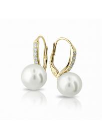 Zlaté náušnice AU 585/1000 ZODIAX perly DLE312210XL1