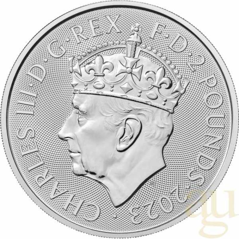 1 Unze Silbermünze Britannia 2023 - Coronation