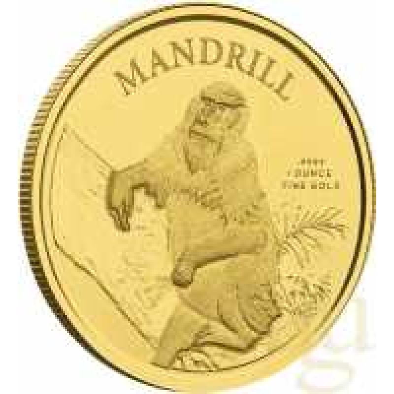 1 Unze Goldmünze Kamerun Mandrill 2021