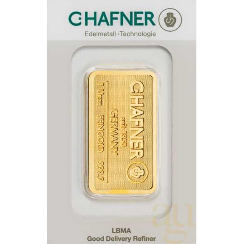 31,1 Gramm Goldbarren C. Hafner