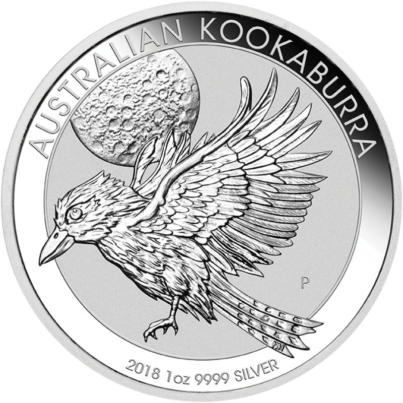 1 unce stříbrná mince Austrálie Kookaburra 2018