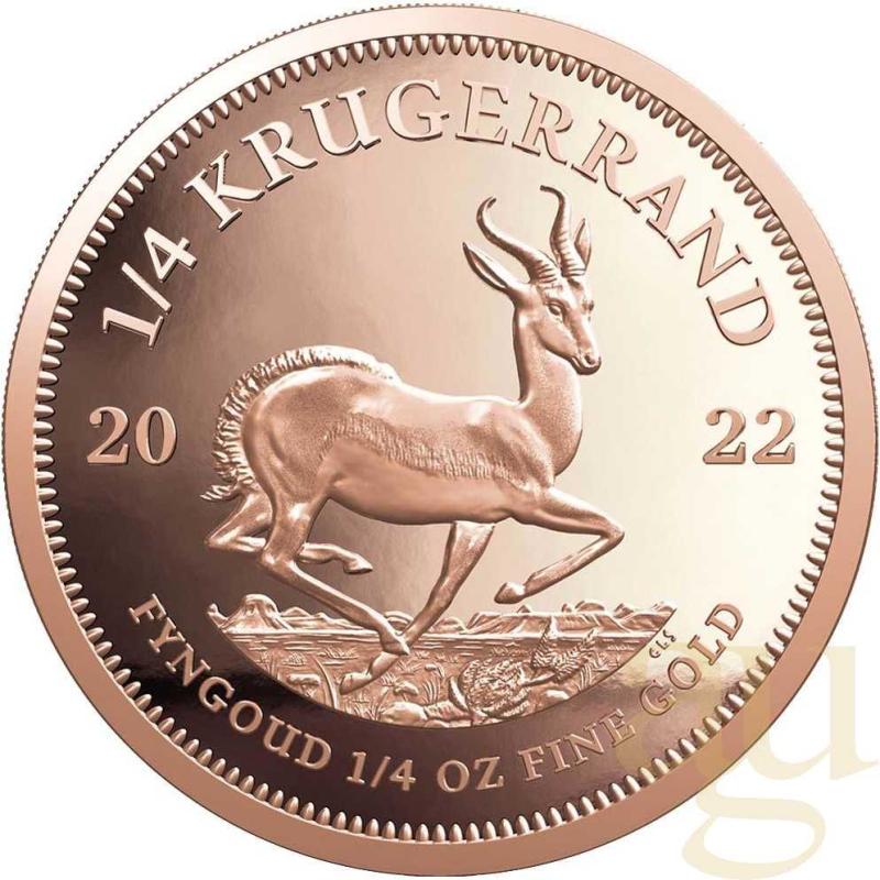 1/4 unce zlatá mince Krugerrand 2022