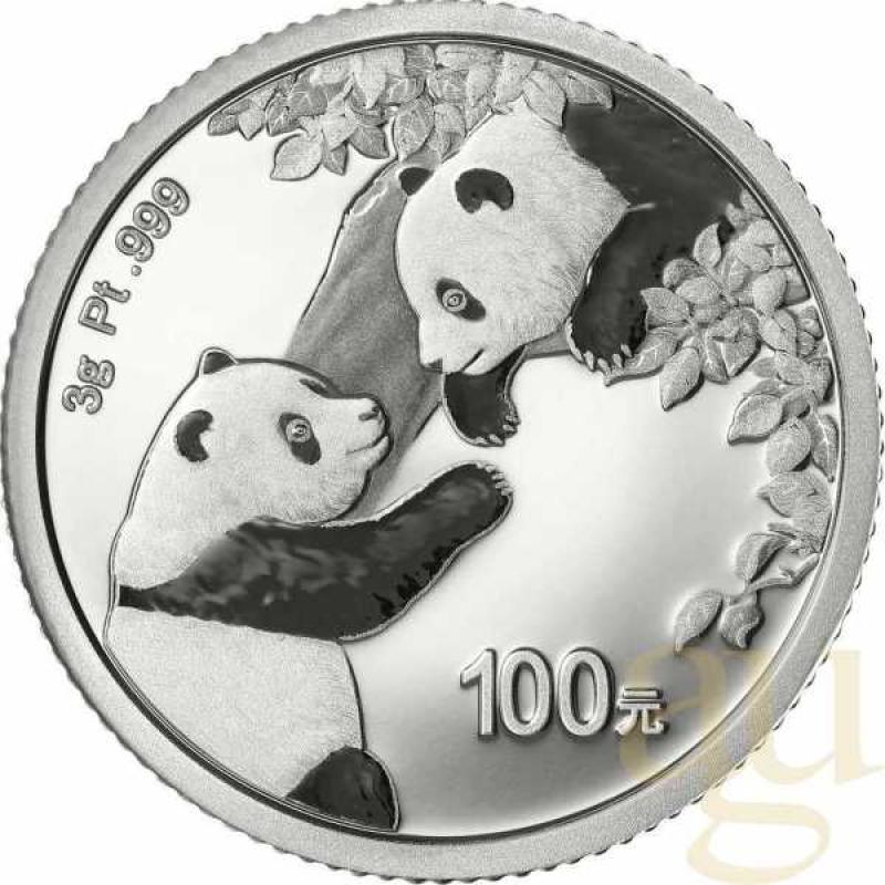 3 Gramm Platinmünze China Panda 2023 proof