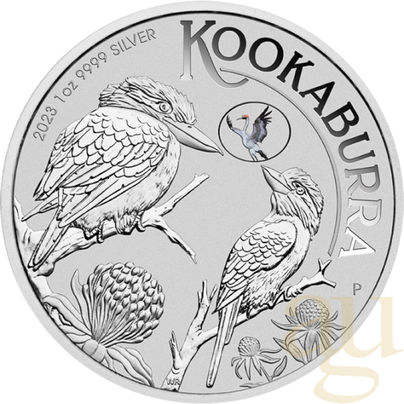 1 Unze Silbermünze Australien Kookaburra 2023 - Brolga Privy Mark