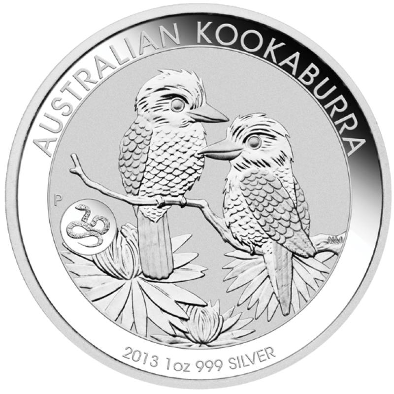 1 unce stříbrná mince Austrálie Kookaburra 2013 - Privy Mark had