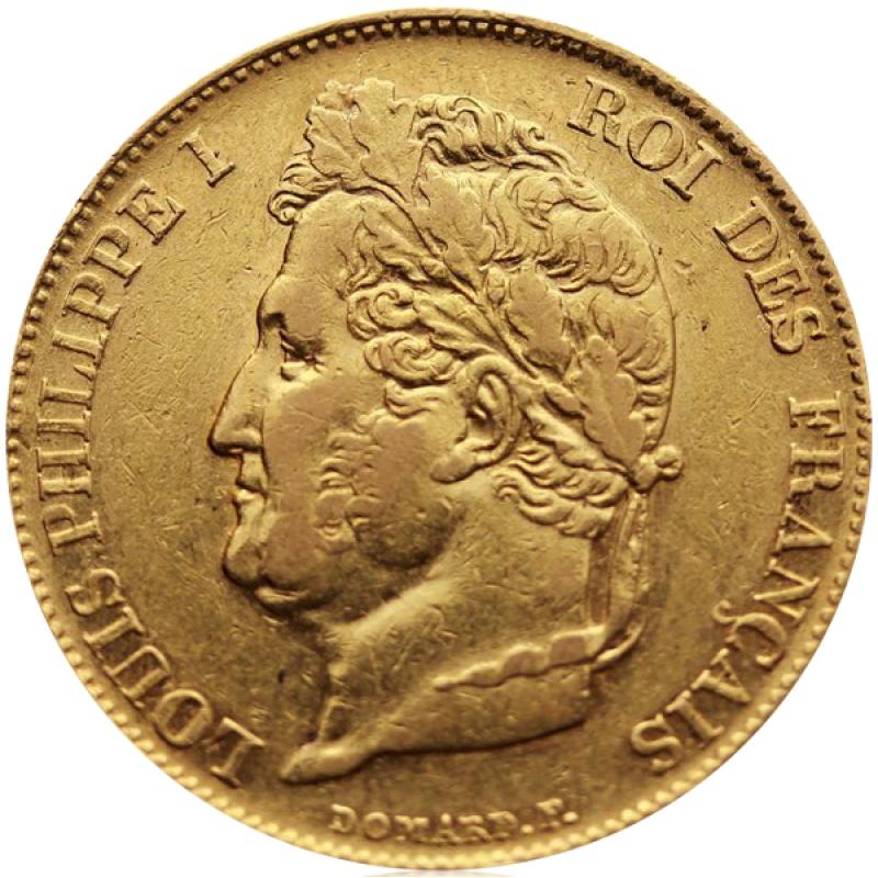 20 franků zlatá mince Louis Philippe I. (1830-1848)