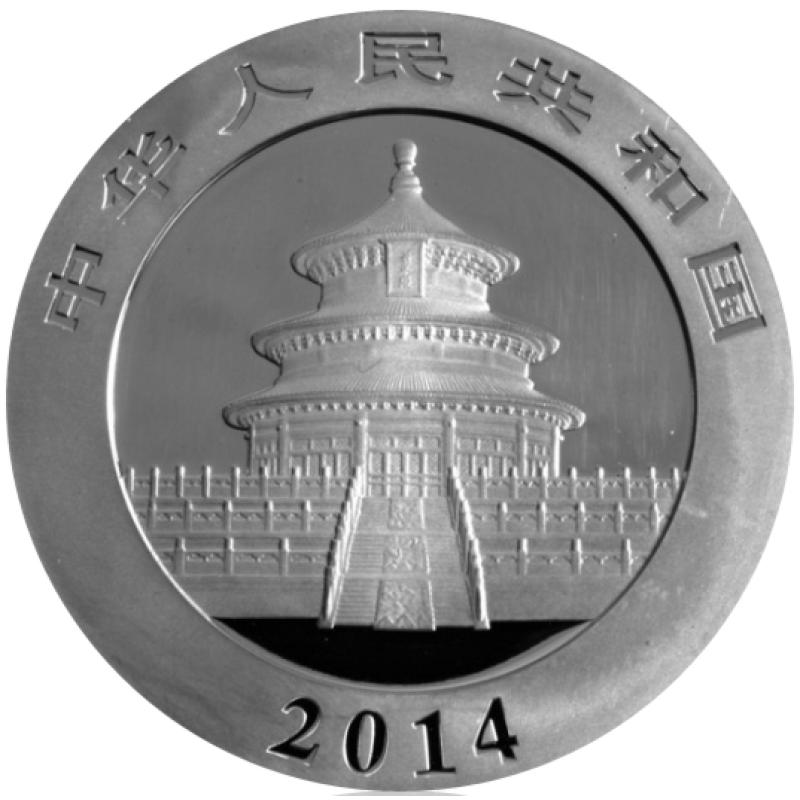 1 kilogram stříbrná mince China Panda 2014 proof